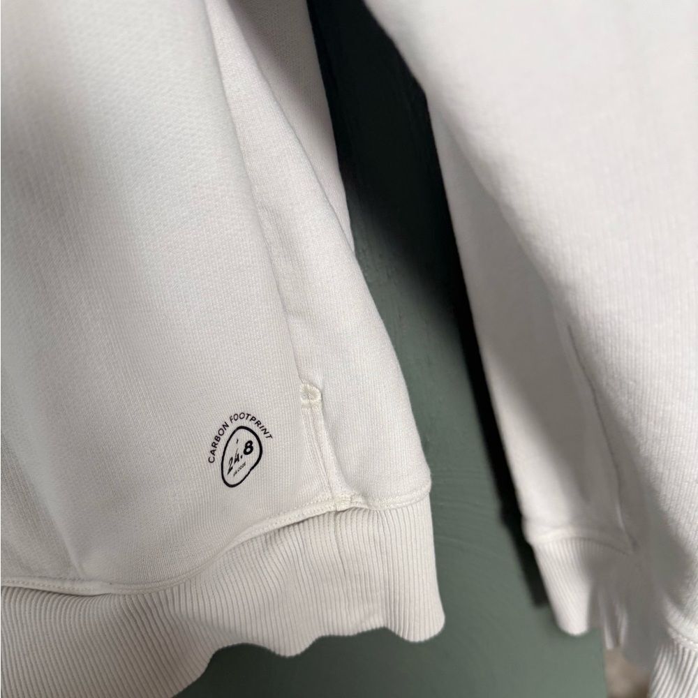 Allbirds R&R Hoodie Natural White Prima Organic Cotton Women Size L - Picture 5 of 8